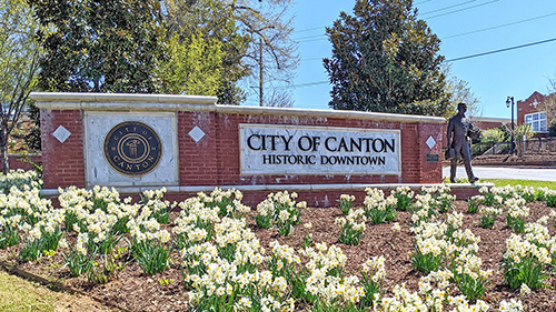 Canton Welcome Sign